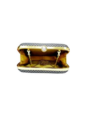 black metal box clutch - 17534872 - Standard Image - 3
