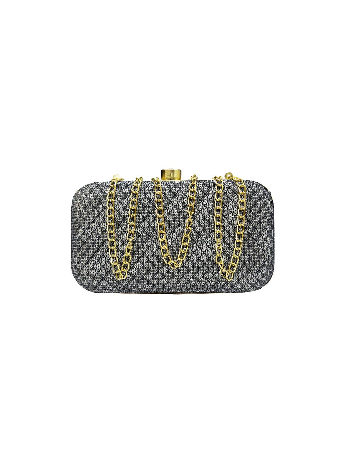 black metal box clutch - 17534872 - Zoom Image - 2
