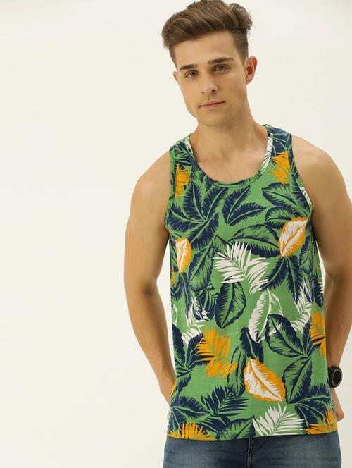 green printed t-shirt - 17534934 - Standard Image - 1