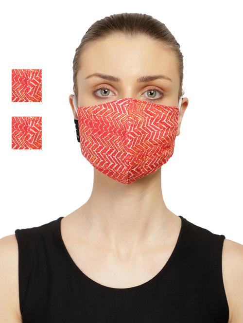 pink cotton antipollution women mask - 17534958 - Standard Image - 1