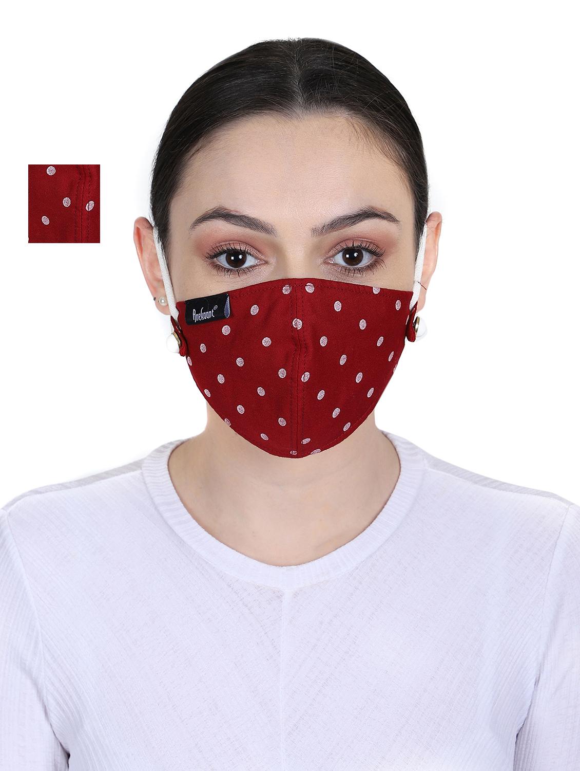 red rayon anti-pollution women mask - 17534962 - Zoom Image - 1