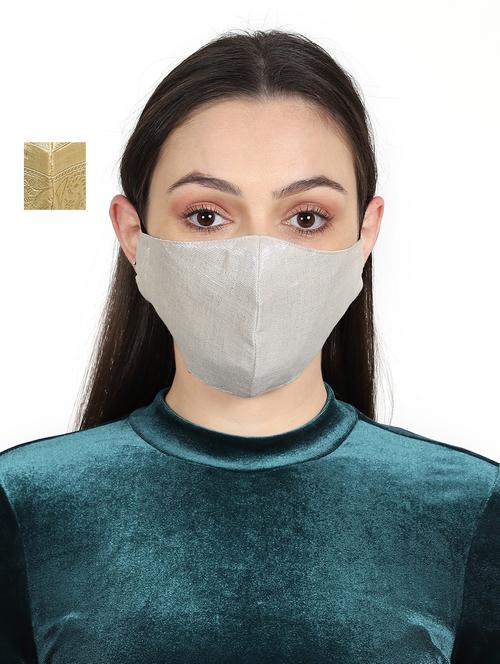 multi colored silk anti-pollution women mask set of 2 - 17534963 - Standard Image - 1