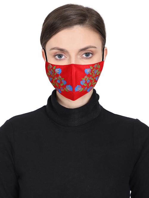 red anti-pollution women mask - 17534975 - Standard Image - 1