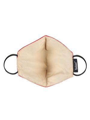 red cotton decorative women mask - 17534981 - Standard Image - 5