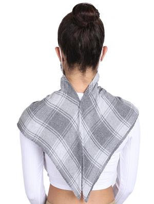 grey rayon scarf mask women - 17534991 - Standard Image - 4