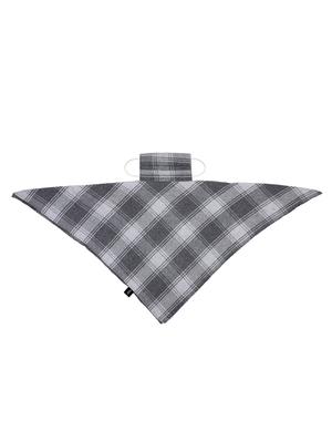grey rayon scarf mask women - 17534991 - Standard Image - 5