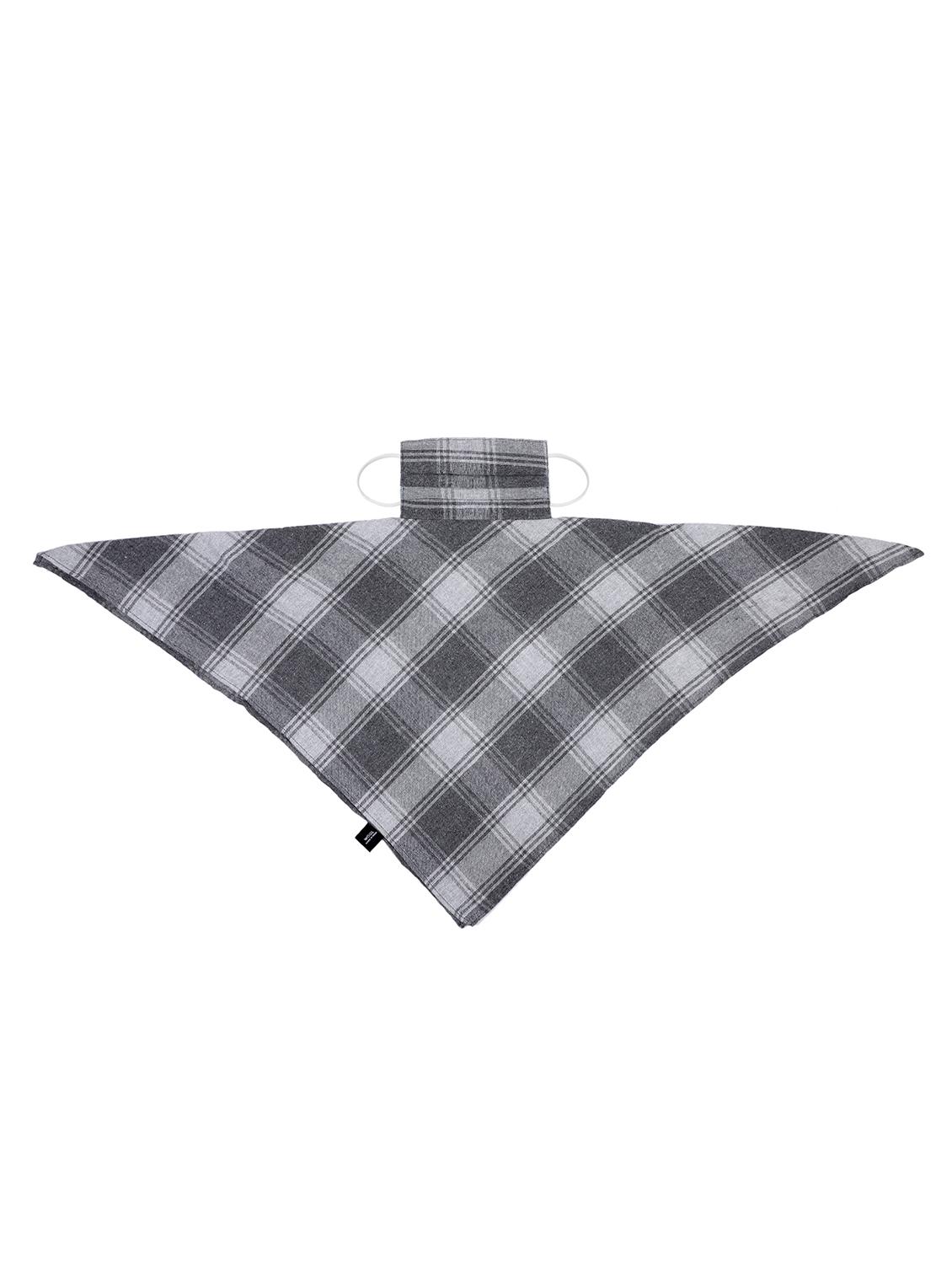grey rayon scarf mask women - 17534991 - Zoom Image - 5