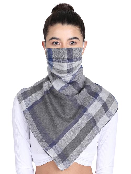 grey rayon scarf mask women - 17534992 - Very Small Image - 1