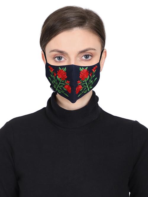 blue cotton antipollution women mask - 17534997 - Standard Image - 1