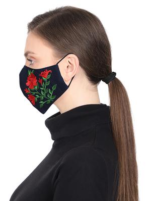 blue cotton antipollution women mask - 17534997 - Standard Image - 3
