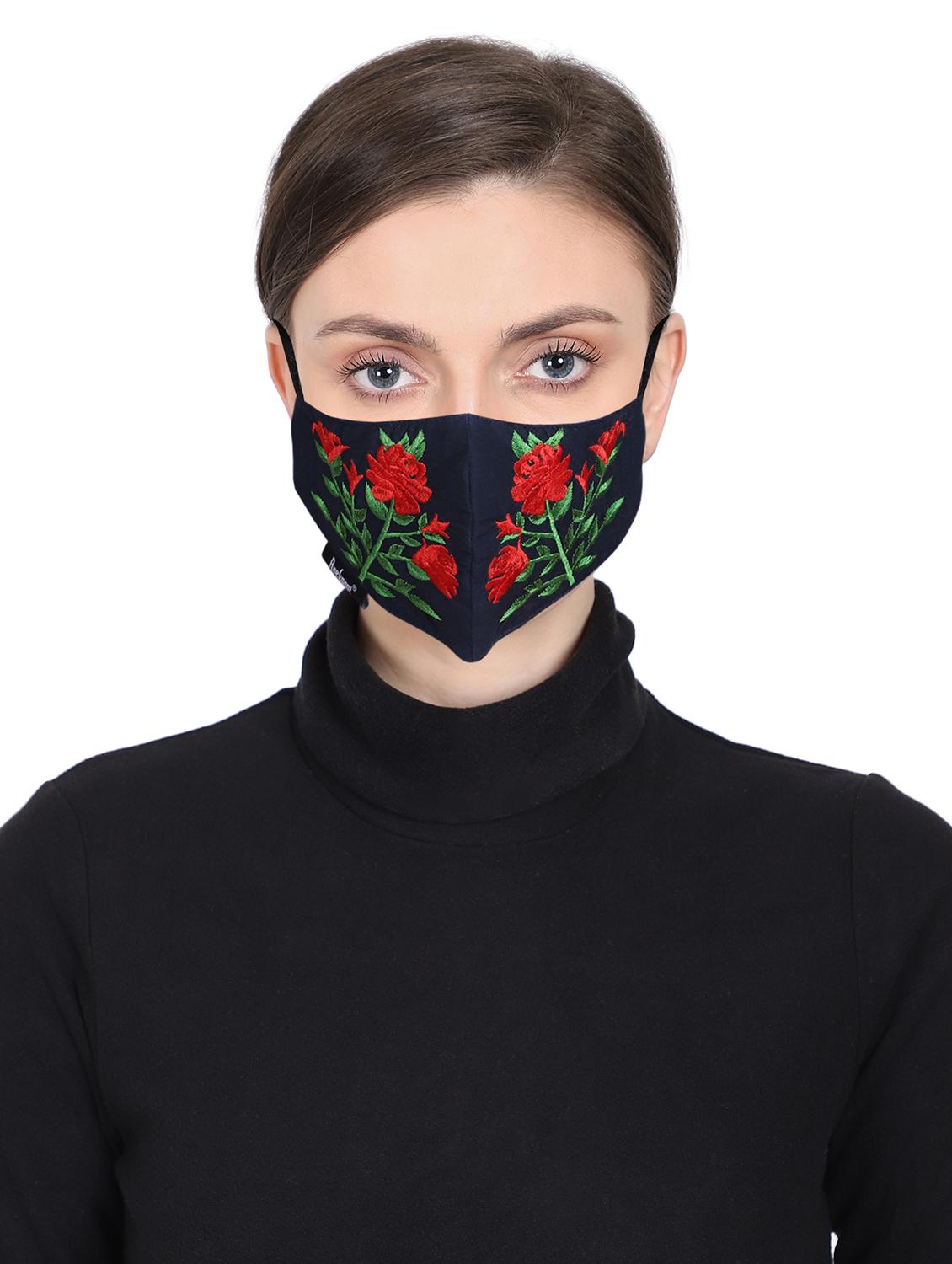 blue cotton antipollution women mask - 17534997 - Zoom Image - 1