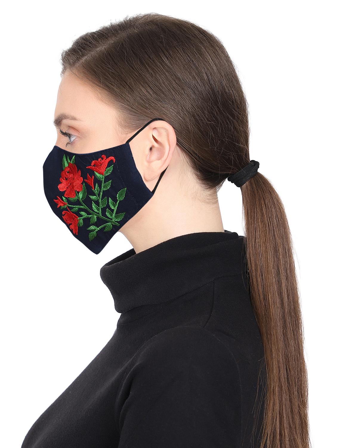 blue cotton antipollution women mask - 17534997 - Zoom Image - 3