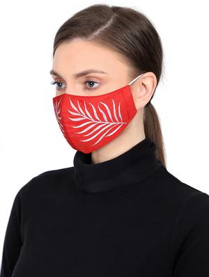 red cotton decorative women mask - 17535003 - Standard Image - 2