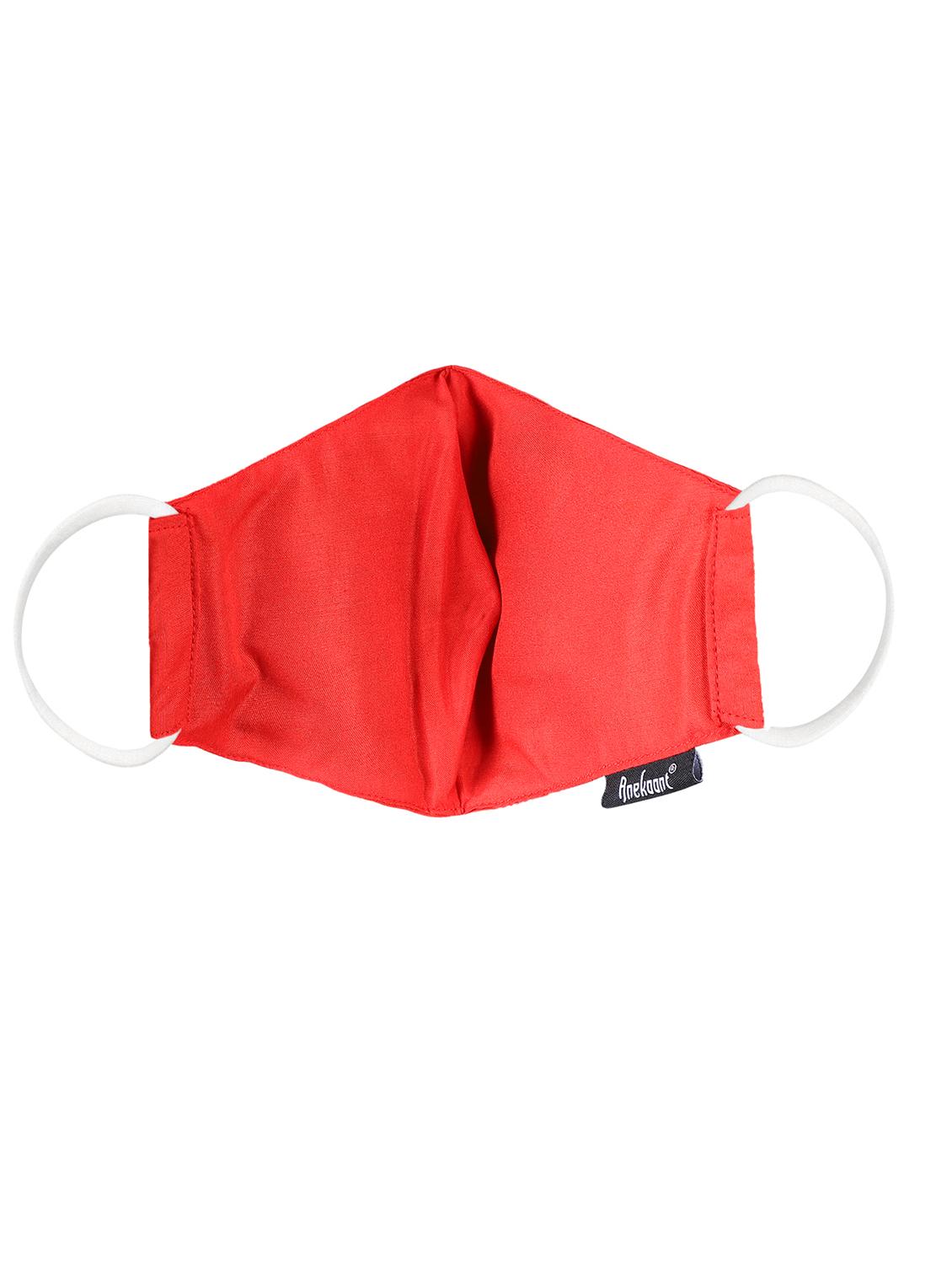 red cotton decorative women mask - 17535003 - Zoom Image - 5