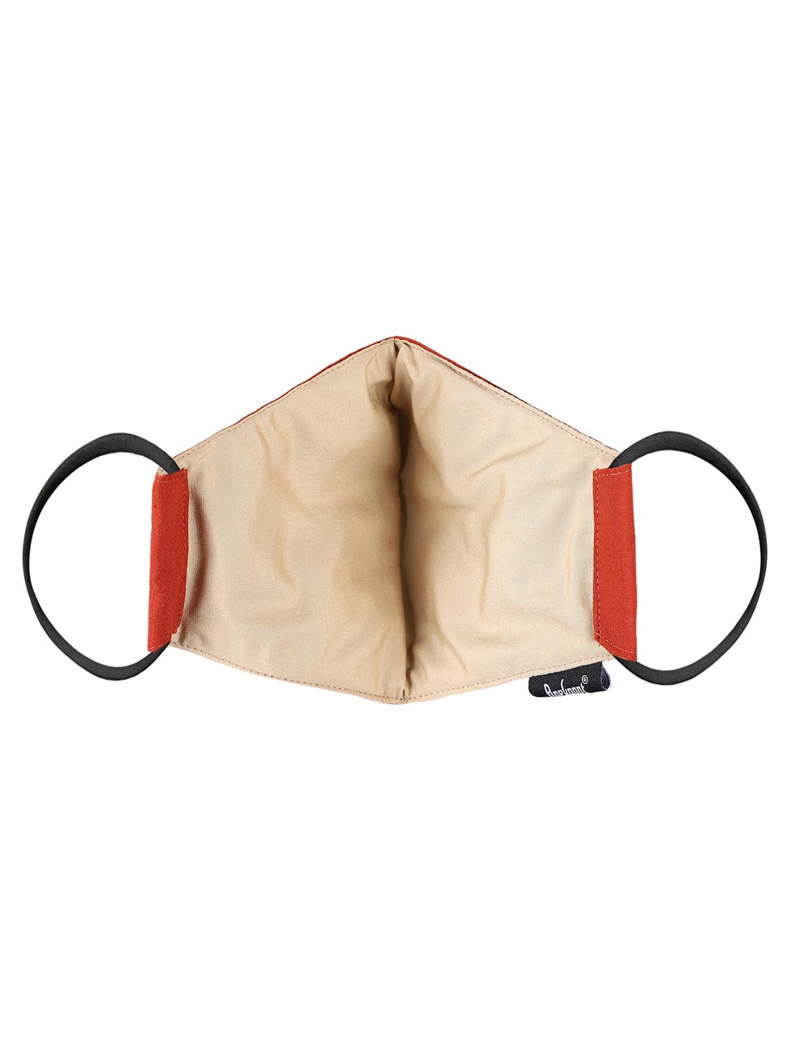 orange cotton decorative women mask - 17535008 - Zoom Image - 5