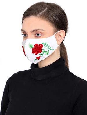 embroidered anti-pollution women mask - 17535010 - Standard Image - 2