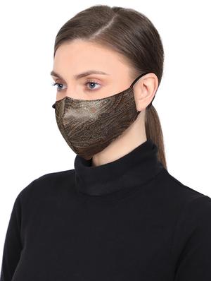 brown silk antipollution women mask - 17535015 - Standard Image - 2