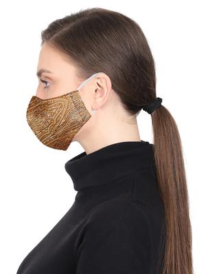 gold silk antipollution women mask - 17535016 - Standard Image - 3