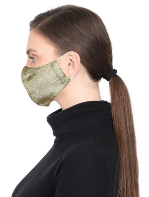 green silk antipollution women mask - 17535017 - Standard Image - 3