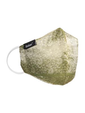 green silk antipollution women mask - 17535017 - Standard Image - 4