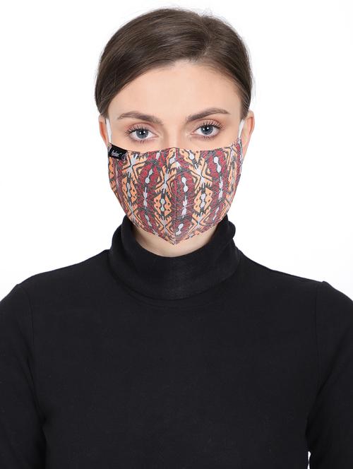 printed silk anti-pollution women mask - 17535018 - Standard Image - 1