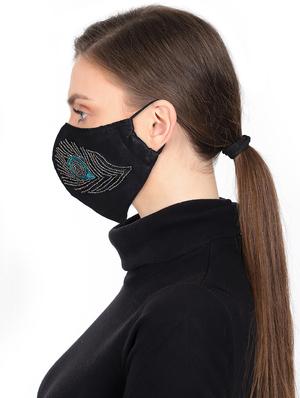 embellished anti-pollution women mask - 17535028 - Standard Image - 3
