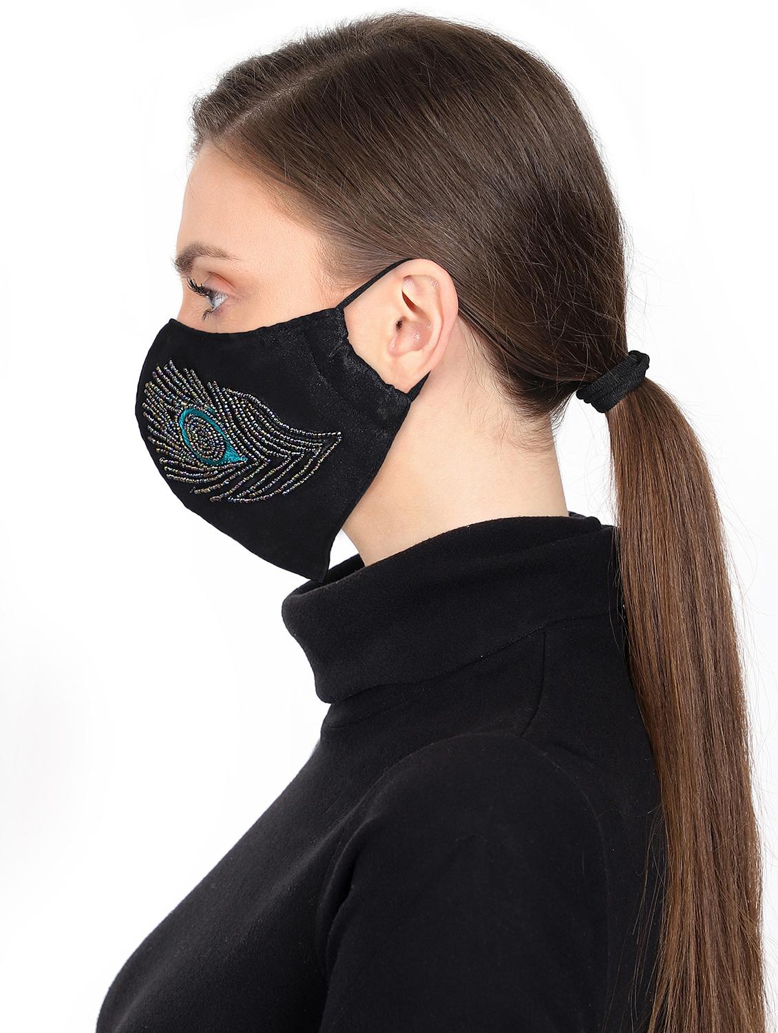 embellished anti-pollution women mask - 17535028 - Zoom Image - 3