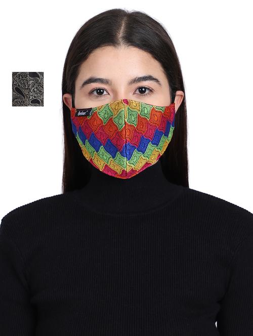 multi colored silk antipollution women mask - 17535048 - Standard Image - 1