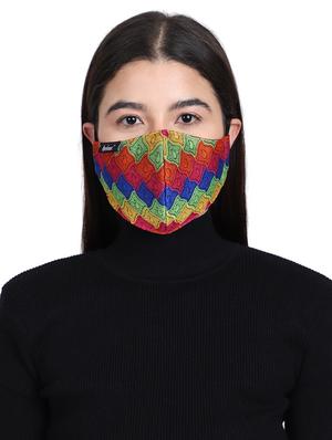 multi colored silk antipollution women mask - 17535048 - Standard Image - 3