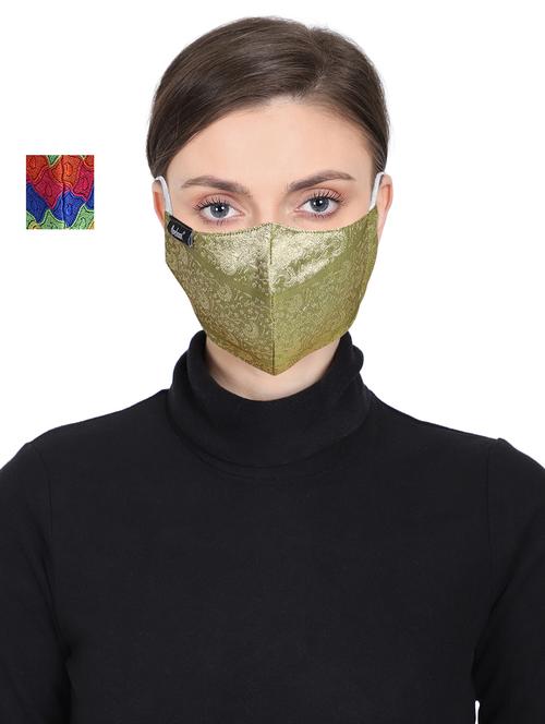 multi colored silk antipollution women mask - 17535049 - Very Small Image - 1