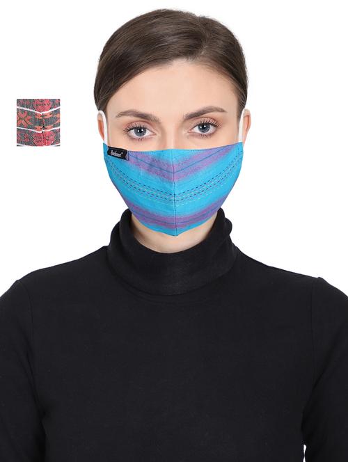 multi colored cotton antipollution women mask - 17535057 - Standard Image - 1