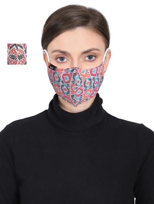 multi colored cotton antipollution women mask - 17535058 - Standard Image - 1
