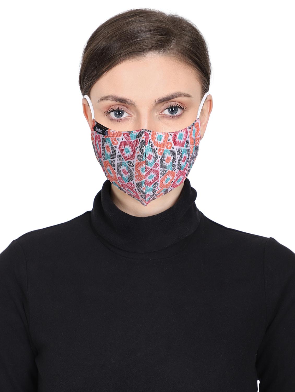 multi colored cotton antipollution women mask - 17535058 - Zoom Image - 2