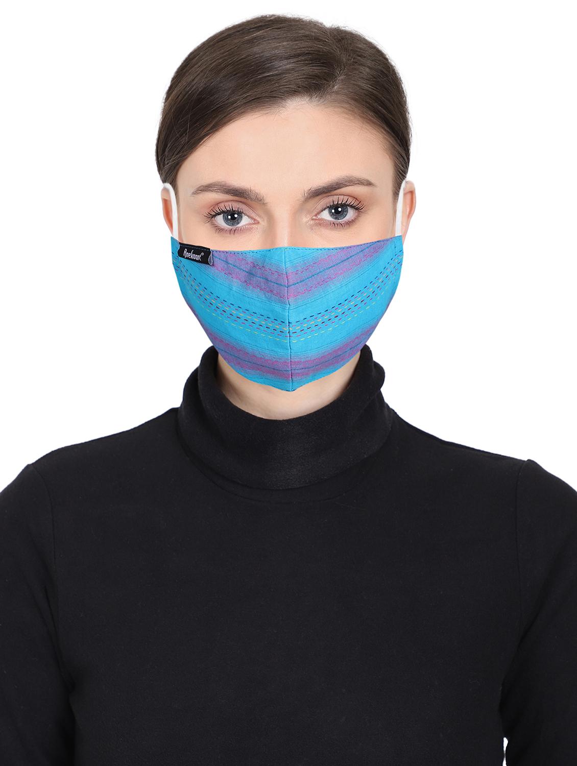 multi colored cotton antipollution women mask - 17535060 - Zoom Image - 2