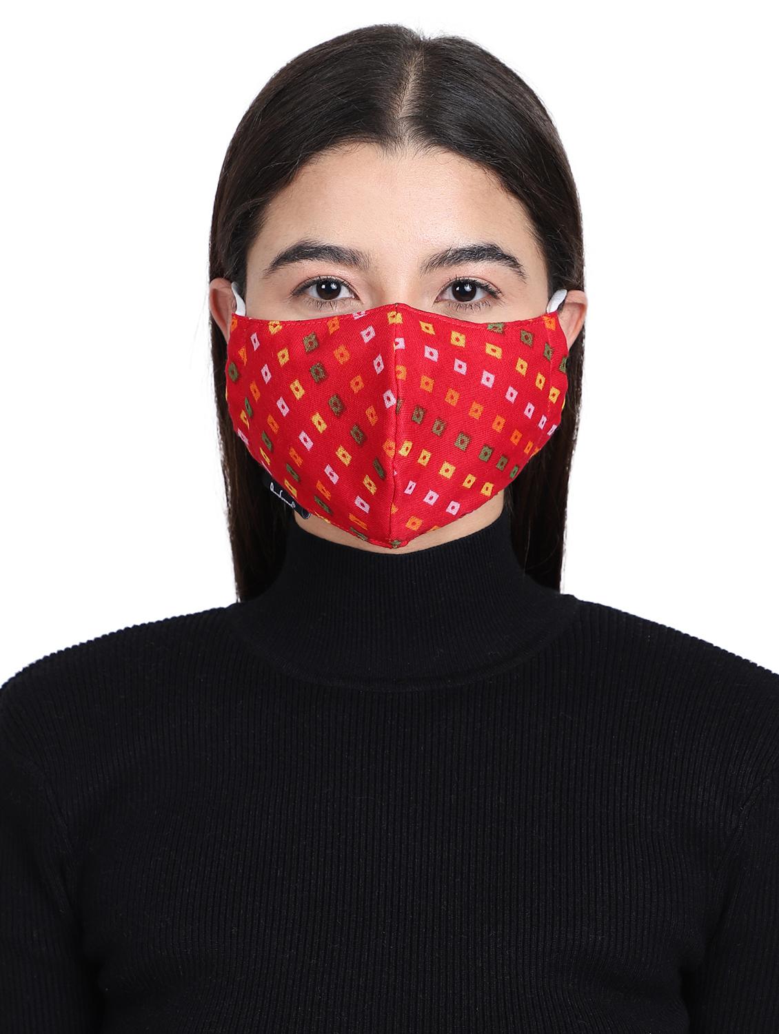 multi colored cotton antipollution women mask - 17535064 - Zoom Image - 2