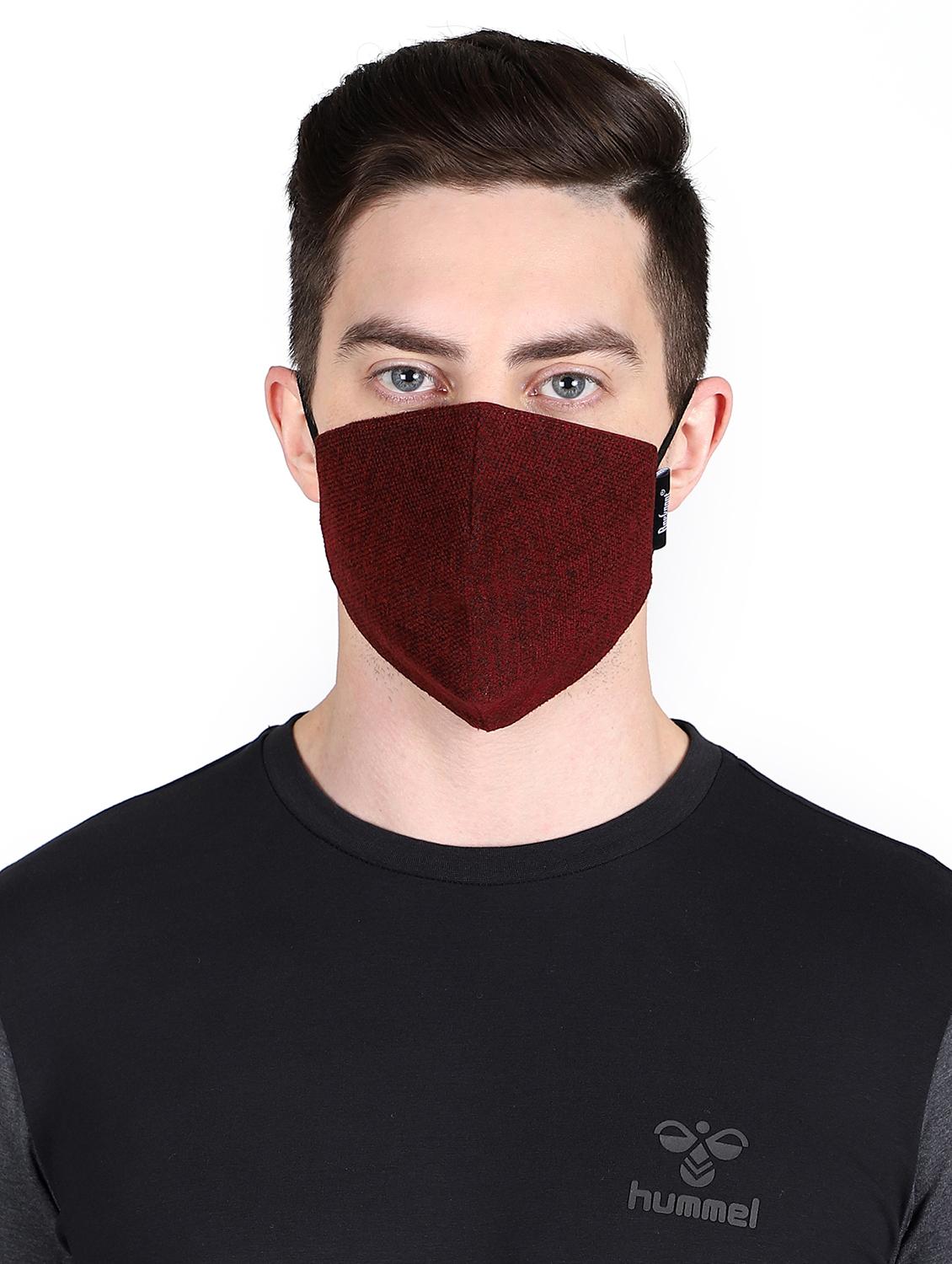 multi colored 3 layer filteration outer layermade from wollen fabric. inner made poly cotton which is extra soft and dries fast. middle 3rd of micro fabric for an stage filtration. antipollution men mask - 17535074 - Zoom Image - 3