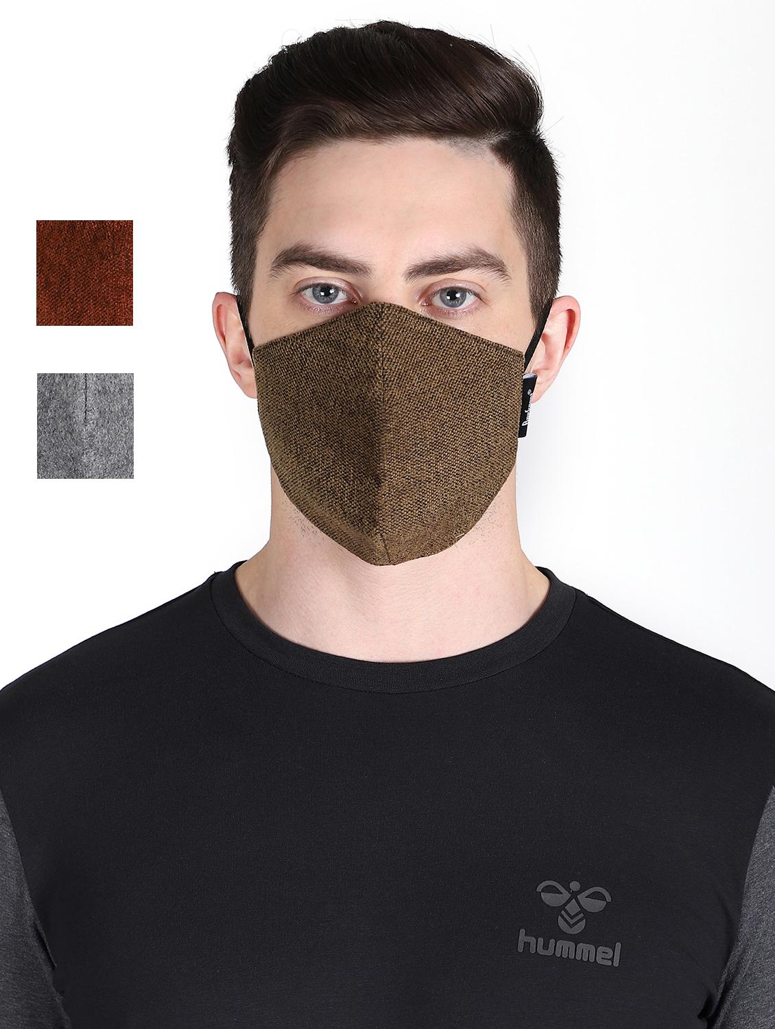 multi colored 3 layer filteration outer layermade from poly velvet fabric. inner made cotton which is extra soft and dries fast. middle 3rd of micro fabric for an stage filtration. antipollution men mask - 17535075 - Zoom Image - 1