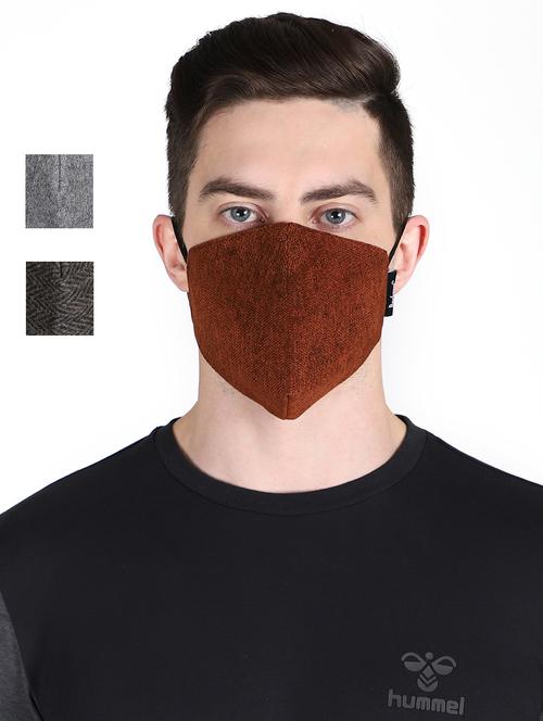 multi colored 3 layer filteration outer layermade from woolen fabric. inner made poly cotton which is extra soft and dries fast. middle 3rd of micro fabric for an stage filtration. antipollution men mask - 17535076 - Standard Image - 1