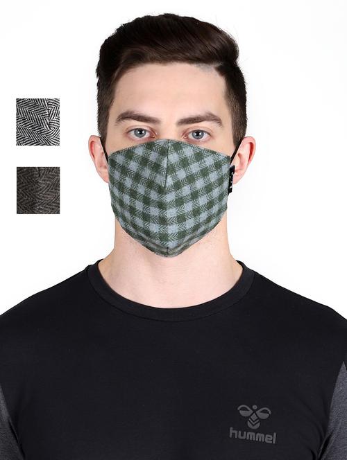 multi colored 3 layer filteration outer layermade from woolen fabric. inner made poly cotton which is extra soft and dries fast. middle 3rd of micro fabric for an stage filtration. antipollution men mask - 17535078 - Standard Image - 1
