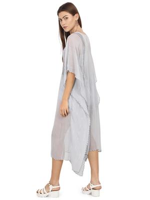 striped asymmetric kaftan dress - 17535315 - Standard Image - 3