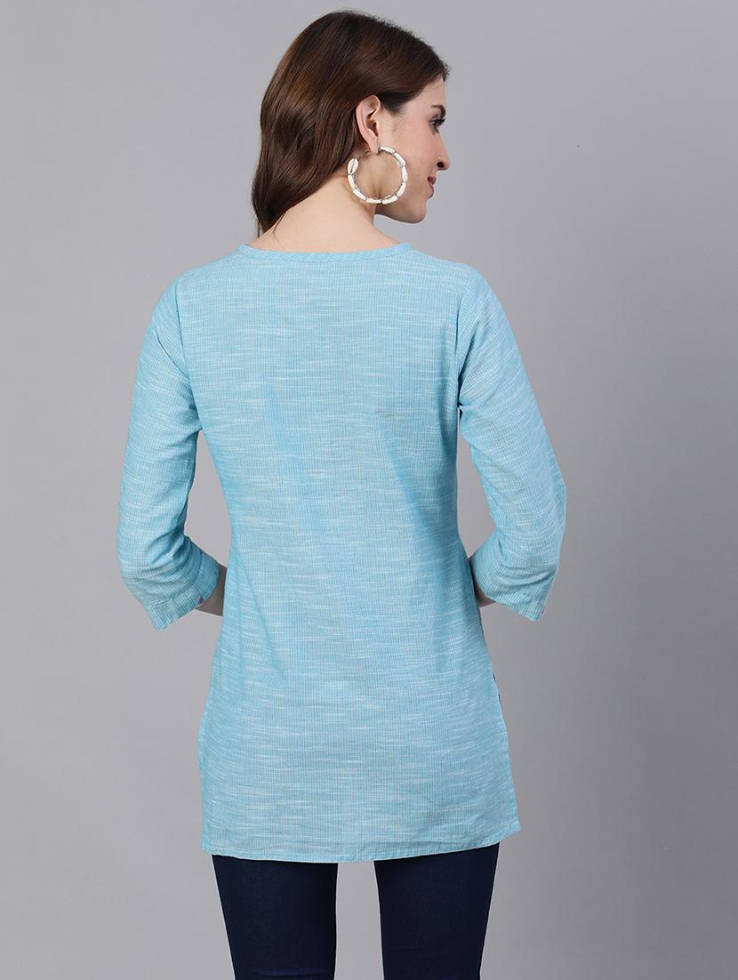 embroidered straight kurti - 17535374 - Zoom Image - 3