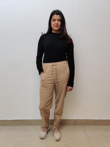 beige women jogger - 17535388 - Very Small Image - 1
