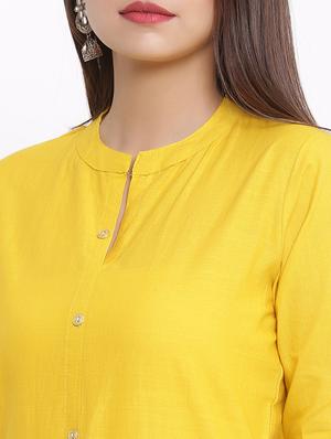 solid straight kurta - 17535692 - Standard Image - 4