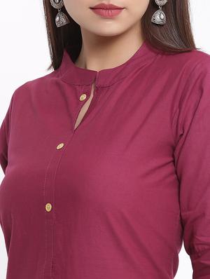 solid straight kurta - 17535697 - Standard Image - 4