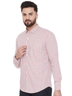 pink checkered casual shirt - 17535734 - Standard Image - 2