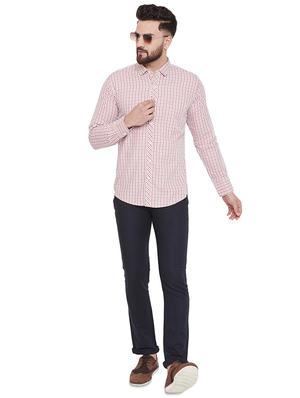 pink checkered casual shirt - 17535734 - Standard Image - 4