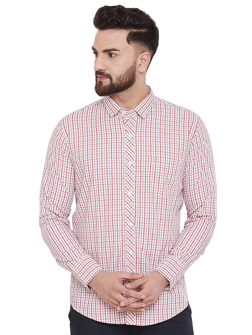 pink checkered casual shirt - 17535734 - Zoom Image - 1