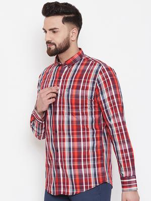 red checkered casual shirt - 17535735 - Standard Image - 2