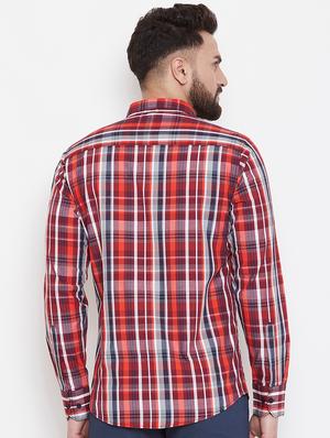 red checkered casual shirt - 17535735 - Standard Image - 3
