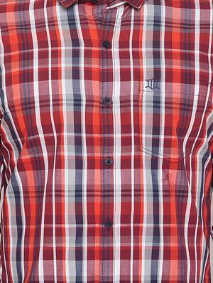 red checkered casual shirt - 17535735 - Standard Image - 5